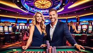 Meja Live Casino barjp dengan dealer nyata dan tampilan antarmuka game Baccarat modern
